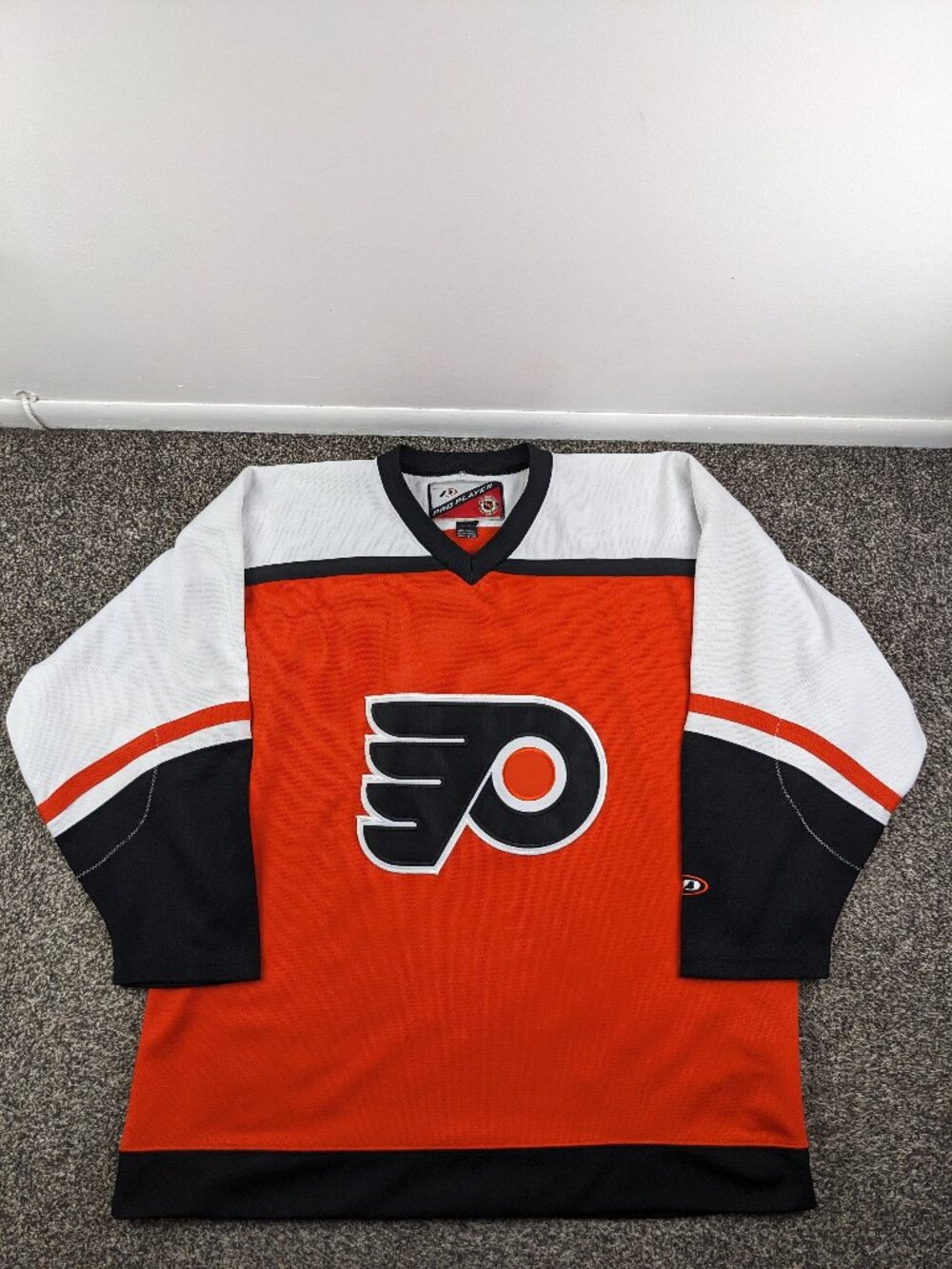 Vintage Philadelphia Flyers Jersey Pro Player Stitched Logo Orange Mens XL